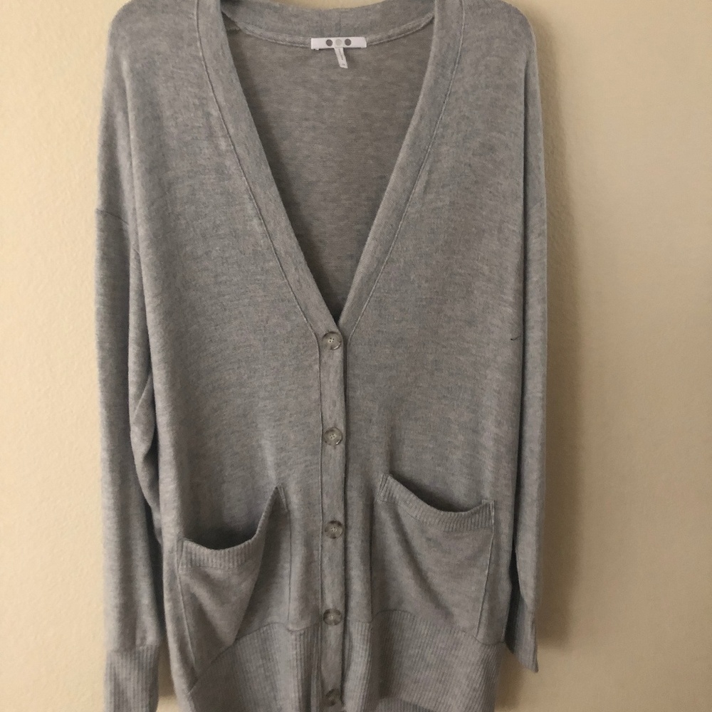 three dot over sized cardigan